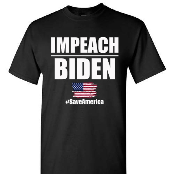 Impeach Biden #SaveAmerica T-shirt Conservative President Trump Save America - Picture 1 of 3